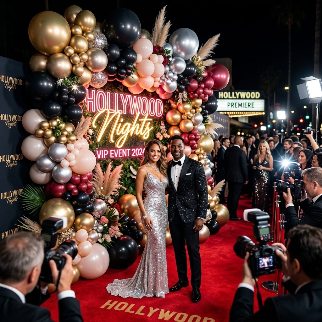 How to Plan a Celebrity-Style Balloon Backdrop for Los Angeles Red Carpet Events