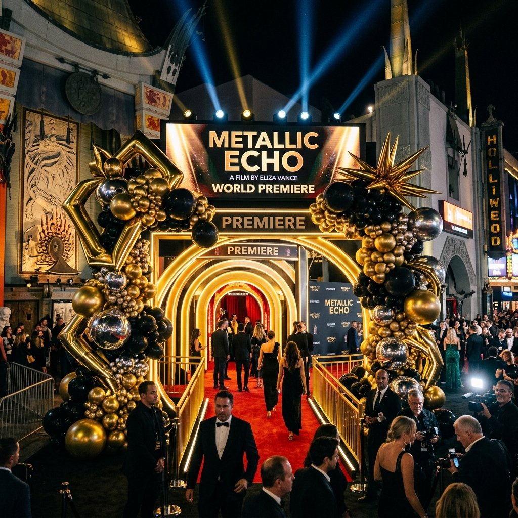 Architectural Balloon Set Designs for Hollywood Film Premieres & Studio Launches
