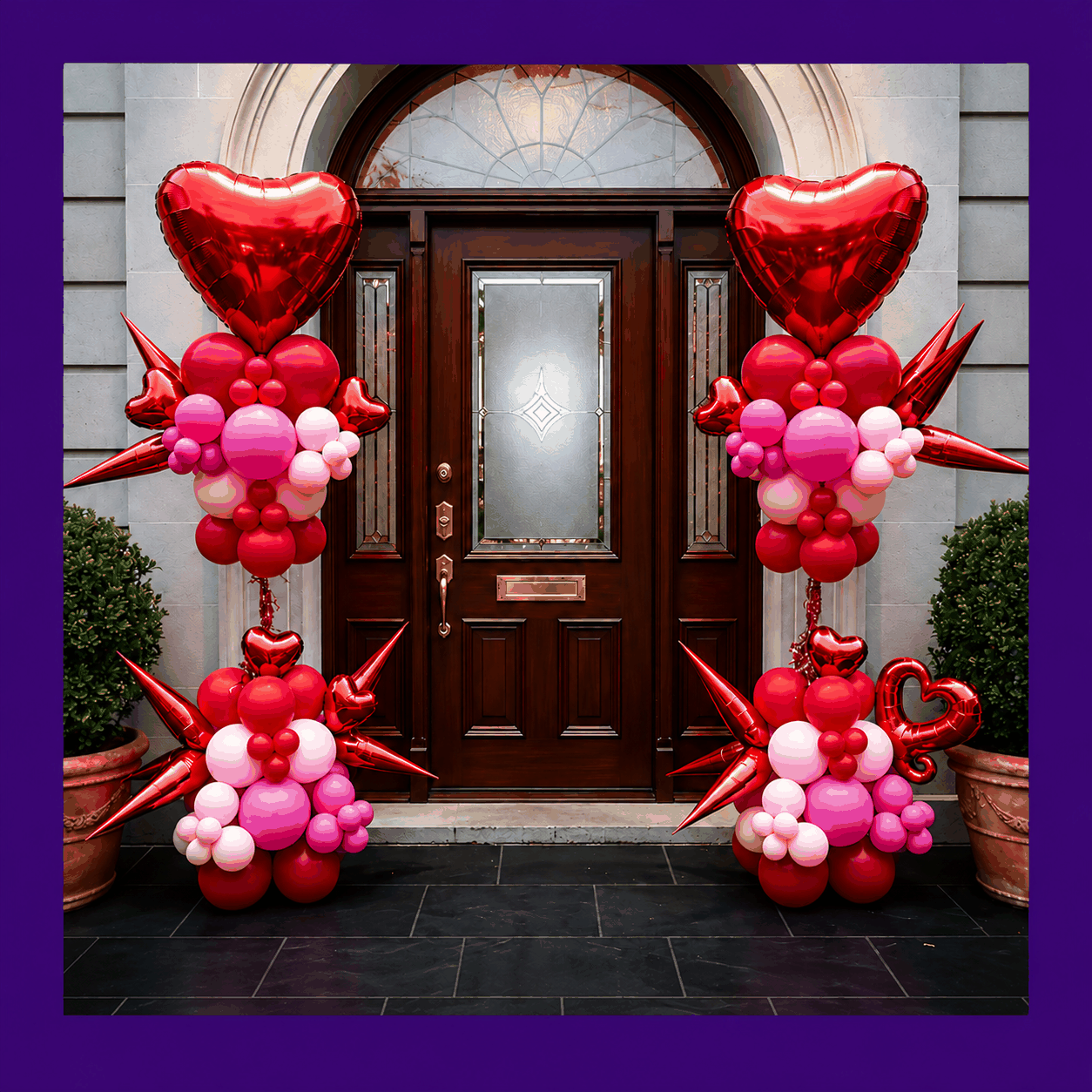 Elegant wedding floral and balloon backdrop for a ceremony in Sherman Oaks, radiating romantic and timeless beauty